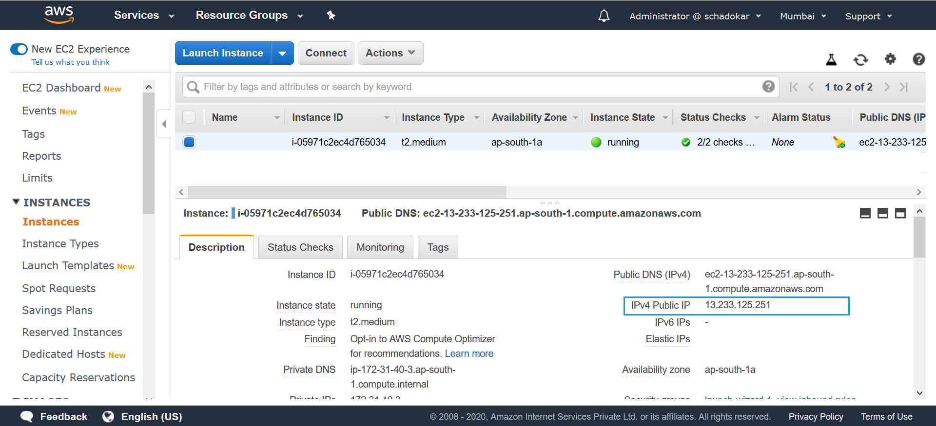 connect instance